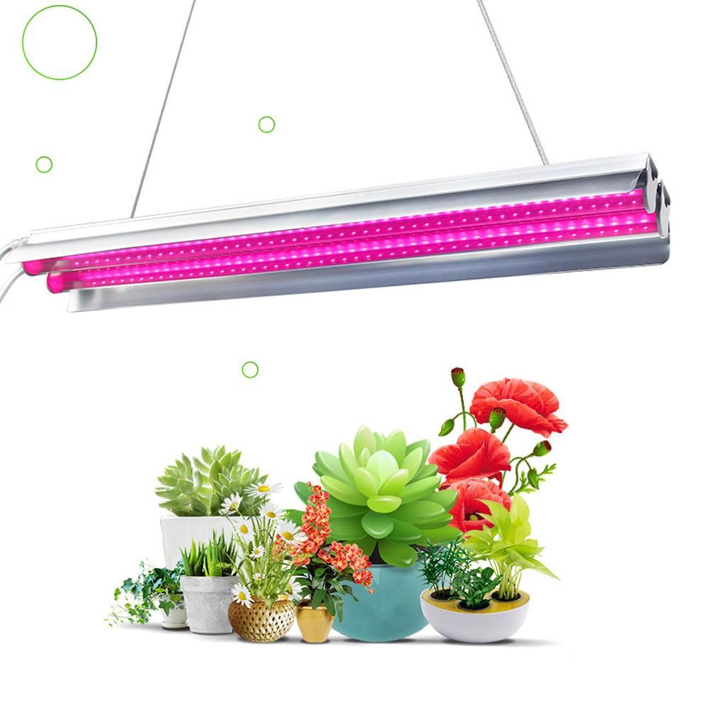 50cm 18W Full Spectrum Plant Growing Light Hanging Dual Growing Strips with Light Cover for Indoor Plants