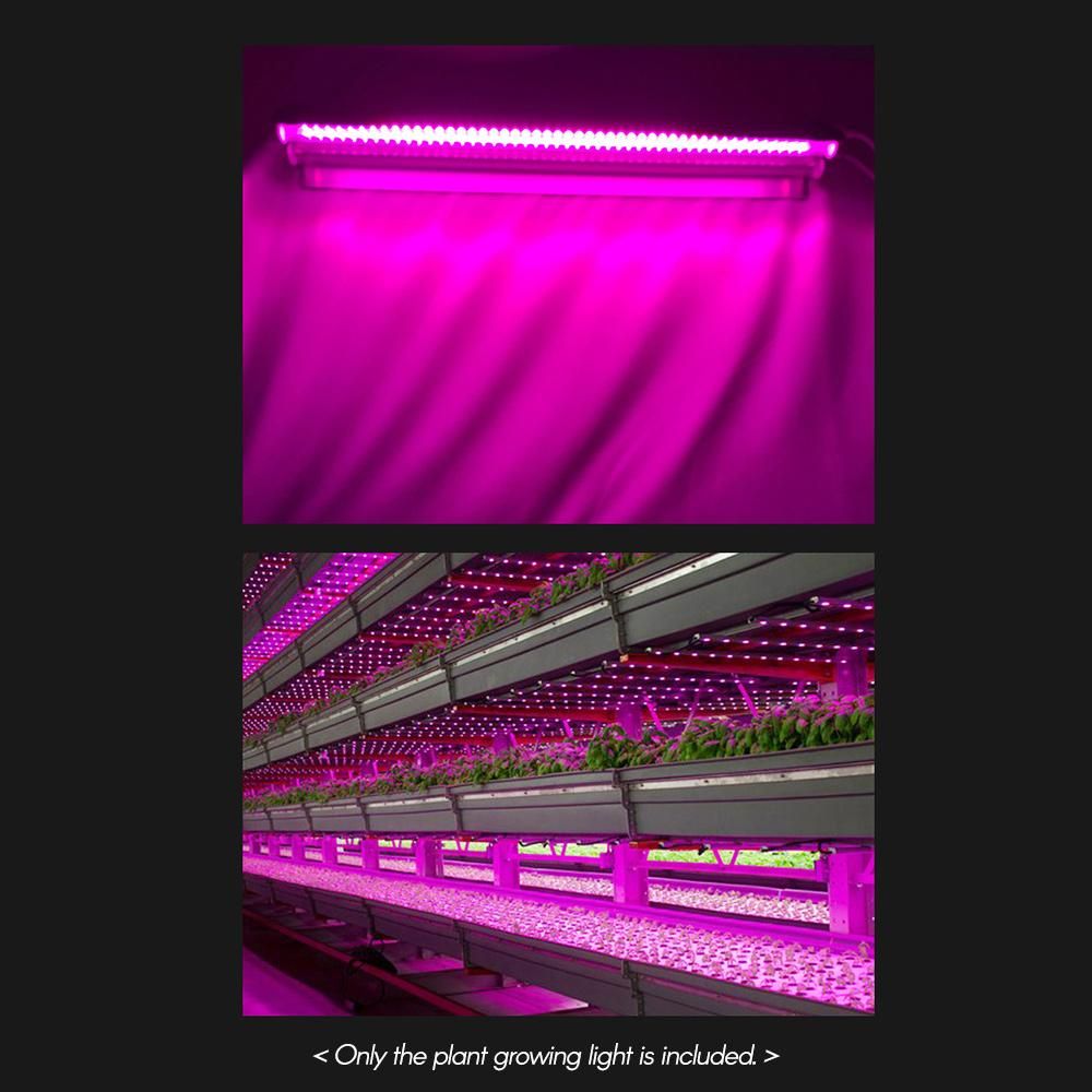 50cm 18W Full Spectrum Plant Growing Light Hanging Dual Growing Strips with Light Cover for Indoor Plants