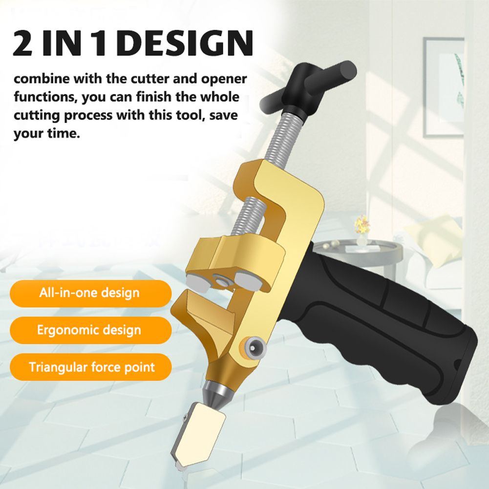 2 In 1 Cutter Opener Handheld Portable Manual Ceramic Tile