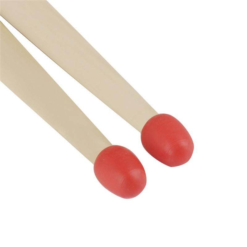 10 Pcs/Set Silicone Drum Stick Rubber Sleeve Red/Coffee Drumstick Rubber Case Parts Accessories For Percussion Instruments Drum Red (red)