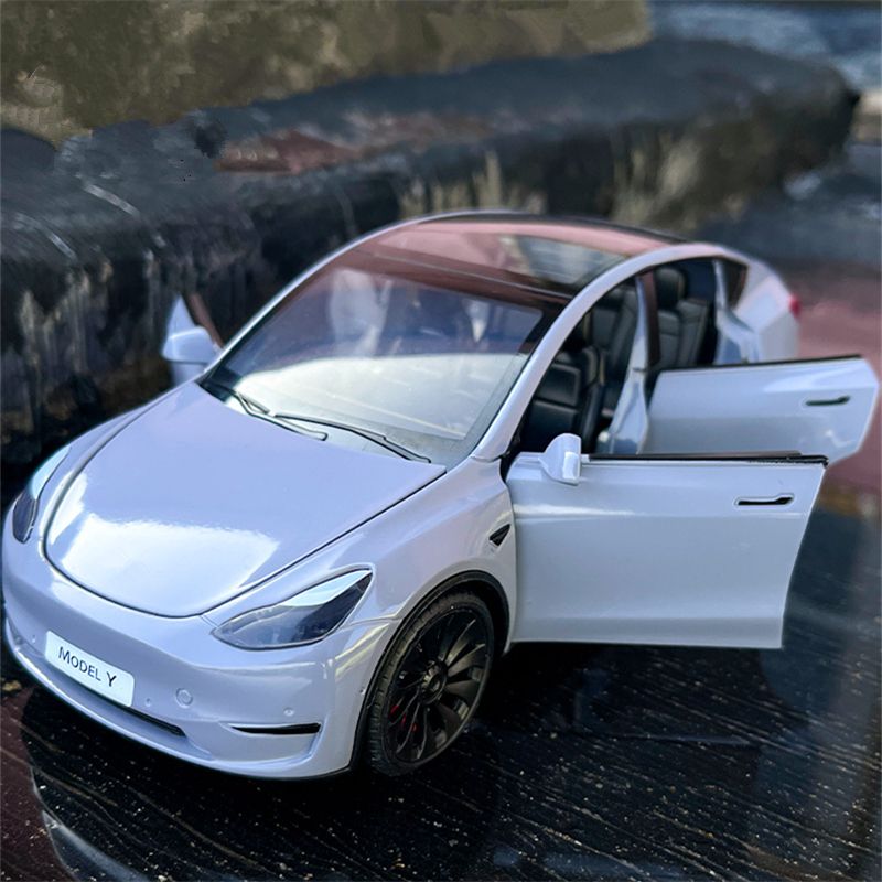 1:24 Tesla Model Y SUV Alloy Car Model Diecast Toy Vehicles