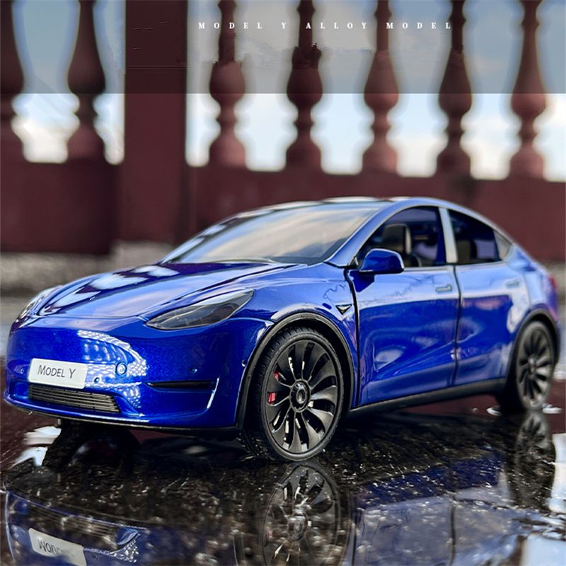 1:24 Tesla Model Y SUV Alloy Car Model Diecast Toy Vehicles