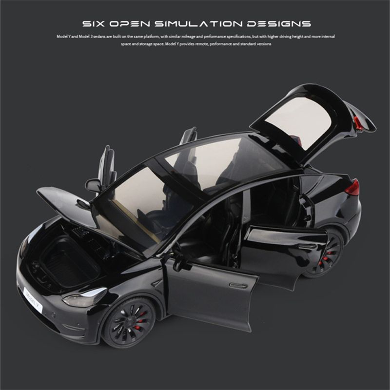 1:24 Tesla Model Y SUV Alloy Car Model Diecast Toy Vehicles
