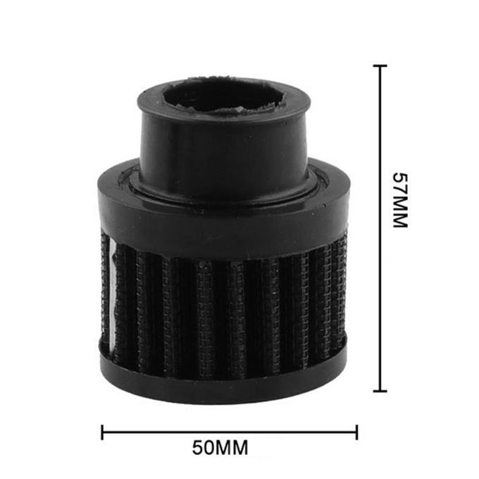 Car Air Filter 25mm Mushroom Head Wide Application-Black