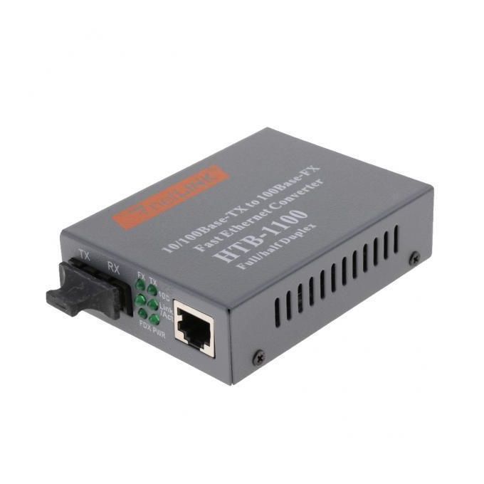 2x Gigabit Ethernet Media Converter, 10/100Base-T To 100Mbps SFP Slot