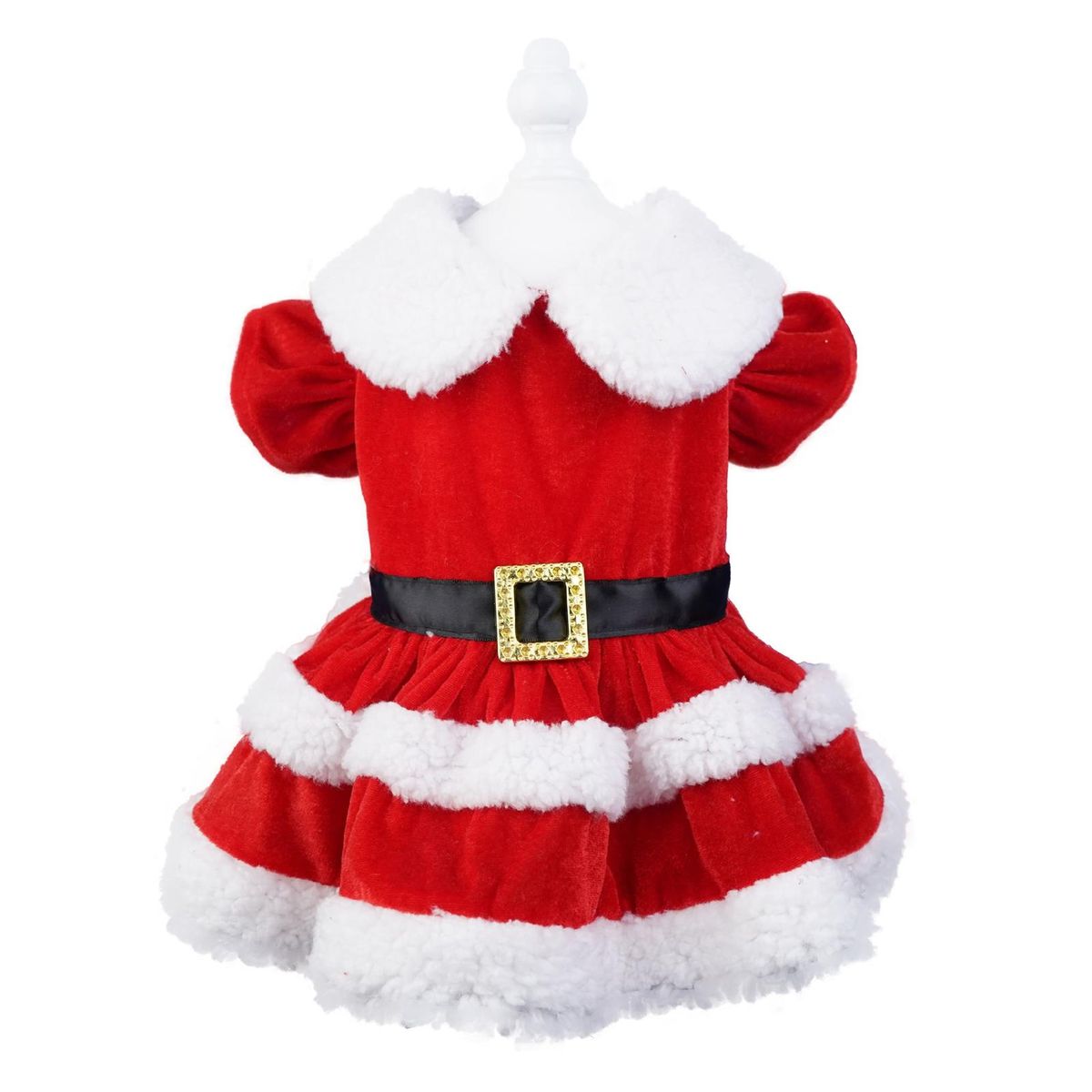 Fine Workmanship Pet Dress Festive Furry Fashion Santa Paws for Dogs