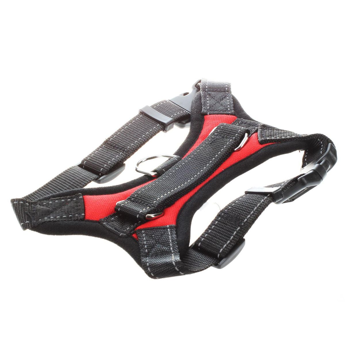 Pet Traction Rope Bundle Neck Chest Belt Dog Rope Red M