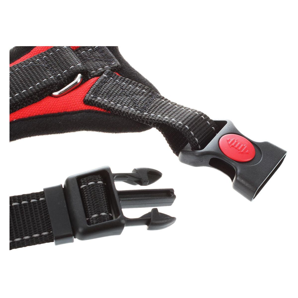 Pet Traction Rope Bundle Neck Chest Belt Dog Rope Red M