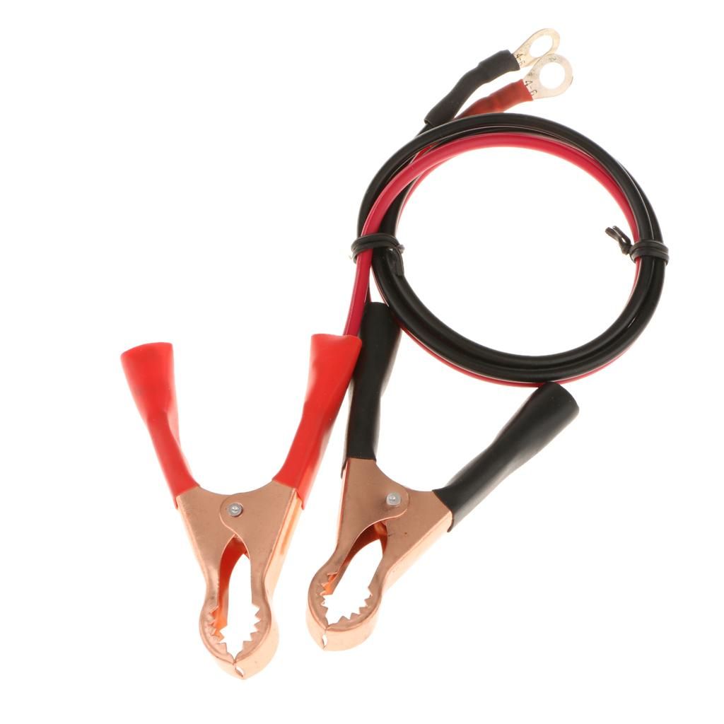 2 Pieces 50A Battery Terminal Alligator Clamp Cable Clip For Car Black