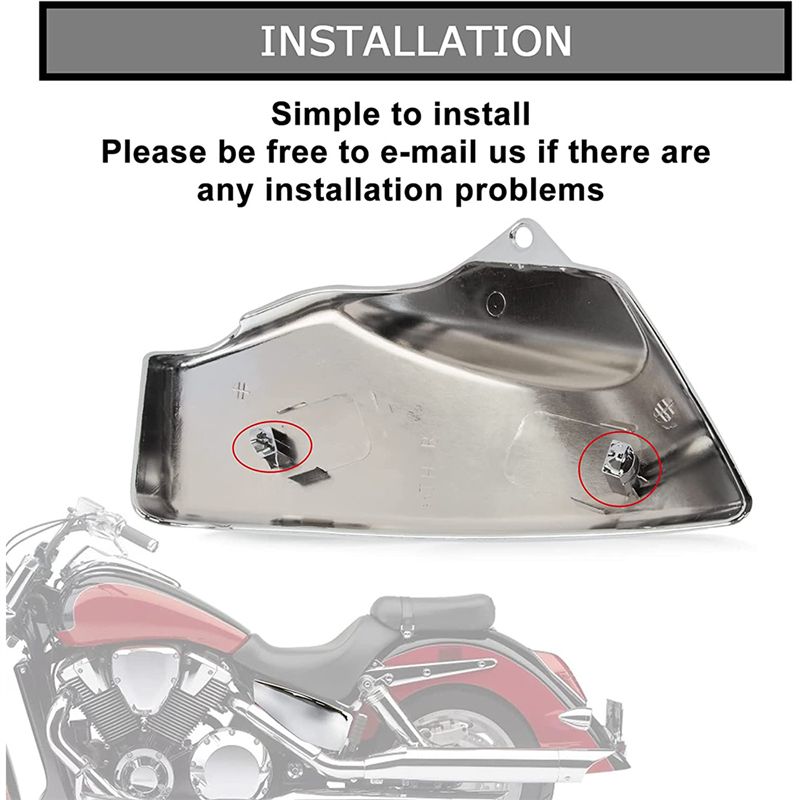 Motorcycle Side Fairing Battery Cover for Honda VTX 1800