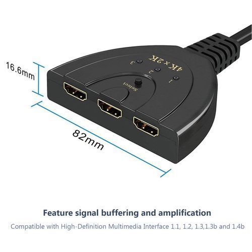 4K×2K HDMI Switcher/HDMI Splitter,3In1HD Interface