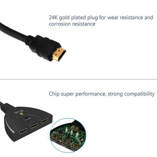 4K×2K HDMI Switcher/HDMI Splitter,3In1HD Interface