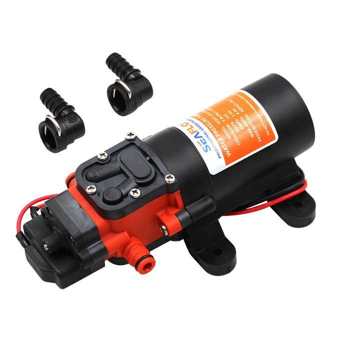Marine   Boat   12V   1 . 2GPM   35PSI   Water   Pressure   Pump   W