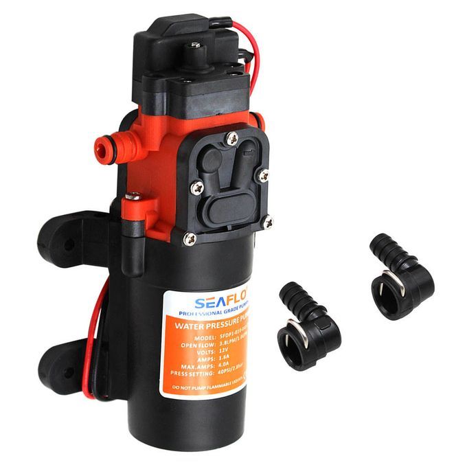 Marine   Boat   12V   1 . 2GPM   35PSI   Water   Pressure   Pump   W