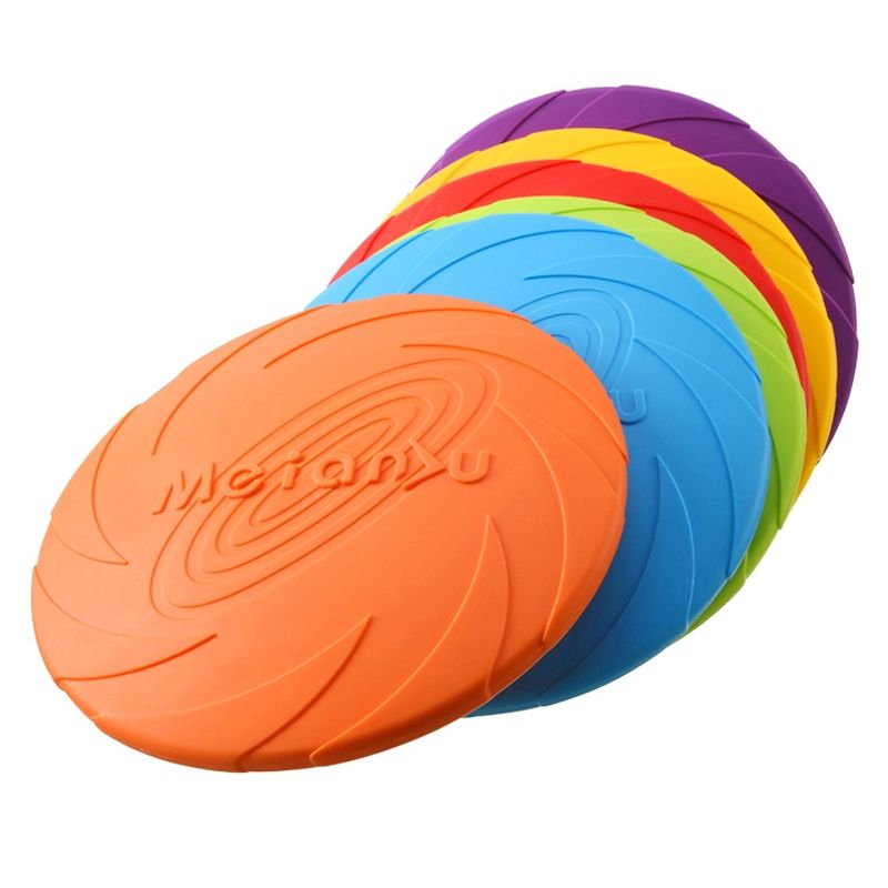 Dog Flying Disc Silicone Game Frisbeed Anti-Chew Dog Toy
