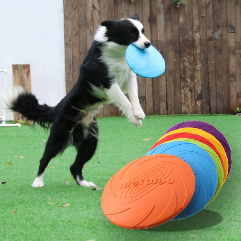 Dog Flying Disc Silicone Game Frisbeed Anti-Chew Dog Toy