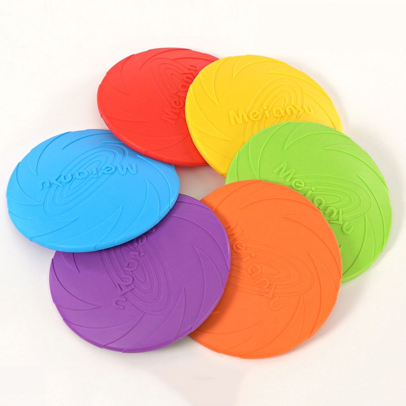 Dog Flying Disc Silicone Game Frisbeed Anti-Chew Dog Toy