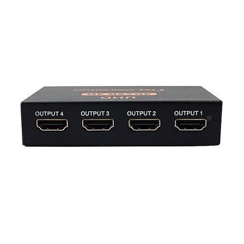 Ultra HD 4K 4 Port HDMI Splitter 1x4 Repeater Amplifier 1080P 3D Hub 1 In 4 Out