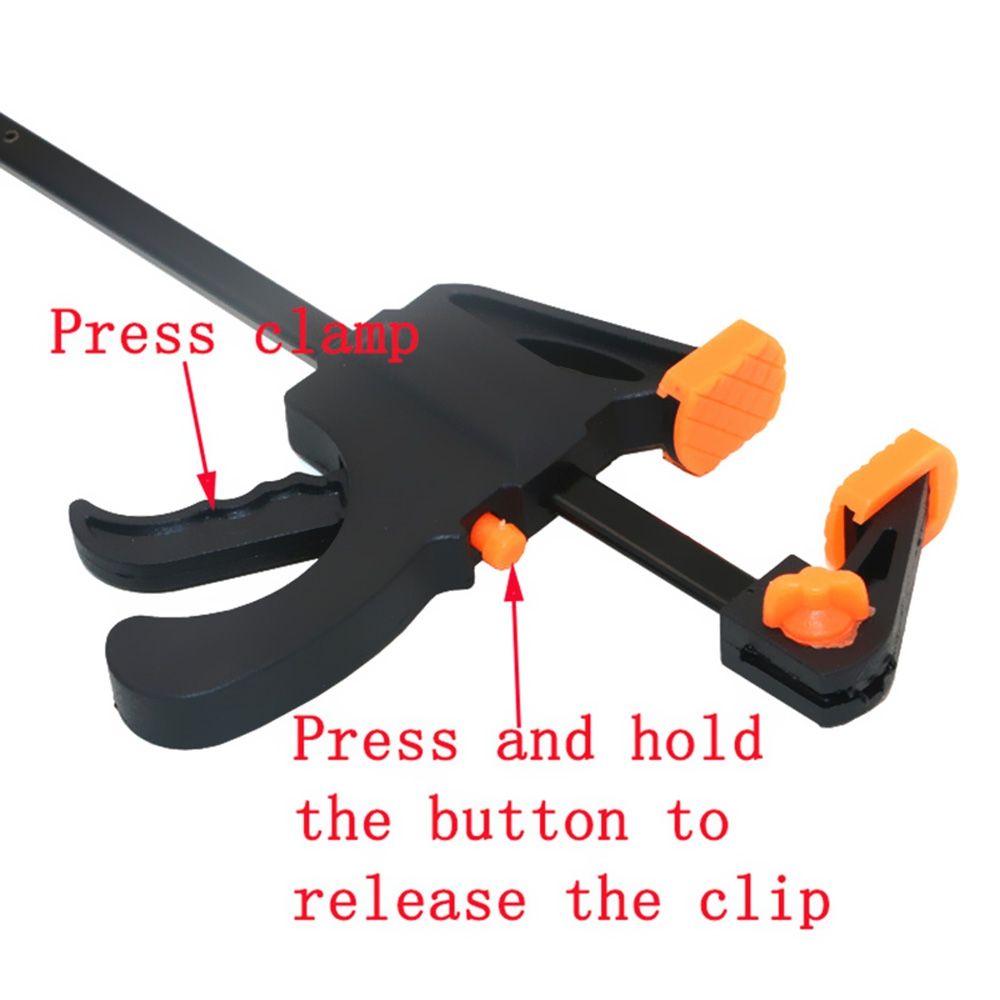 4/6/8 Inch Woodworking Bar Fast F Clamping Grip Quick Ratchet Release Squeeze Carpentry Wood Trigger Clamps Plate Hand Ratchet Bar Tool Clip