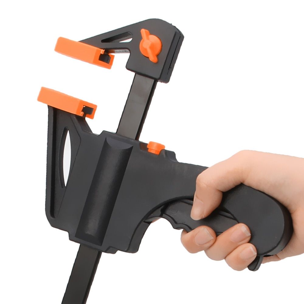 4/6/8 Inch Woodworking Bar Fast F Clamping Grip Quick Ratchet Release Squeeze Carpentry Wood Trigger Clamps Plate Hand Ratchet Bar Tool Clip