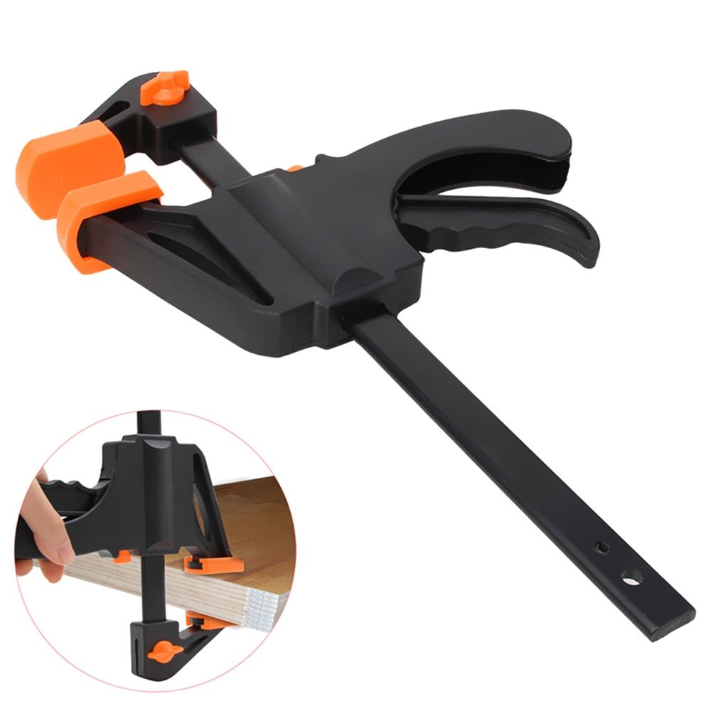 4/6/8 Inch Woodworking Bar Fast F Clamping Grip Quick Ratchet Release Squeeze Carpentry Wood Trigger Clamps Plate Hand Ratchet Bar Tool Clip