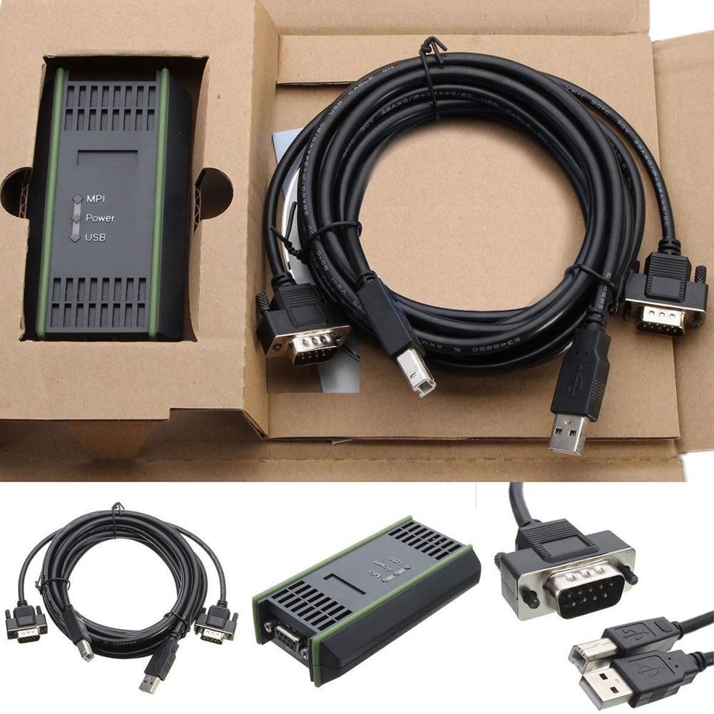 2.5m USB PLC Programming Download Cable For Siemens S7-200/300/400 RS485 Profibus/MPI/PPI For Siemens 6ES7972-0CB20-0XA0