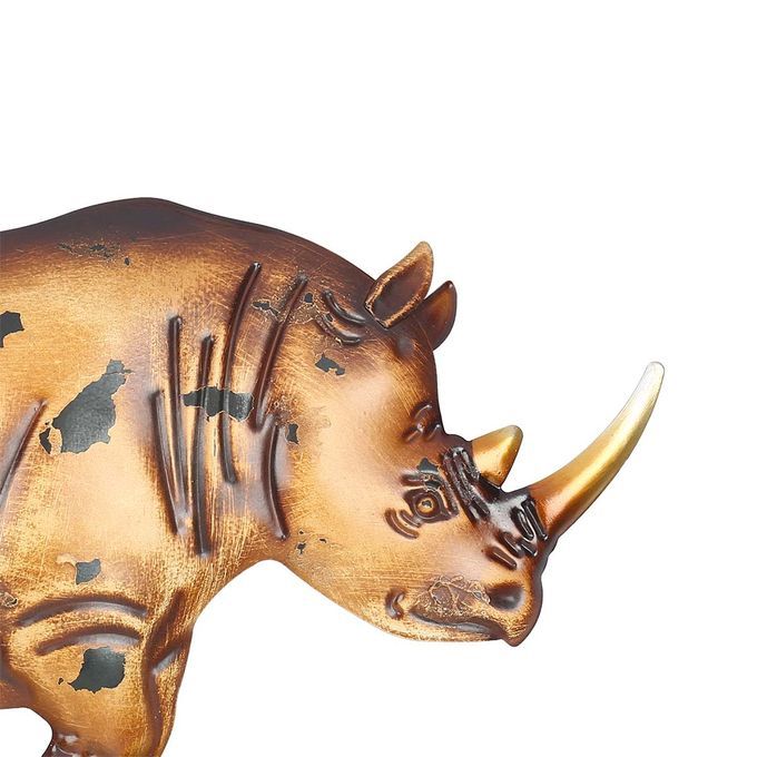 Tooarts Rhino Wall Hook Decorative Iron Hanger Wall Mounted-