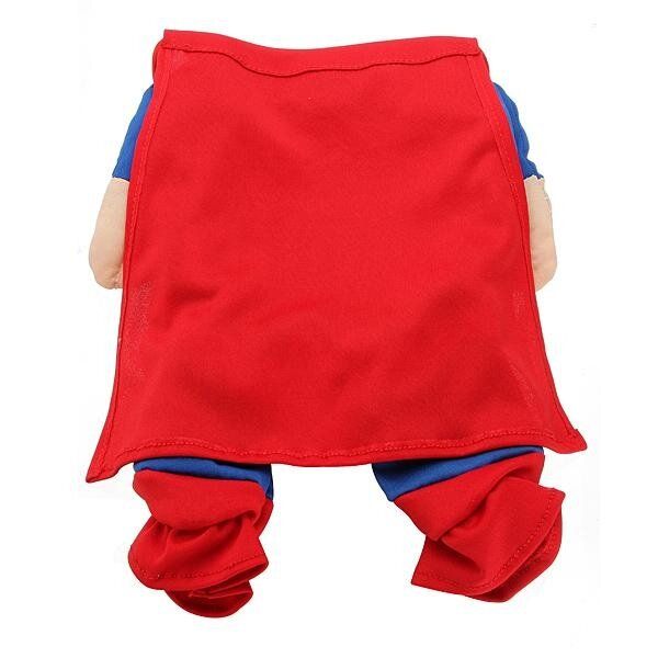 Pet Cat Dog Puppy Warm Clothes Costume Jumpsuit Superman Batman Coat Apparel