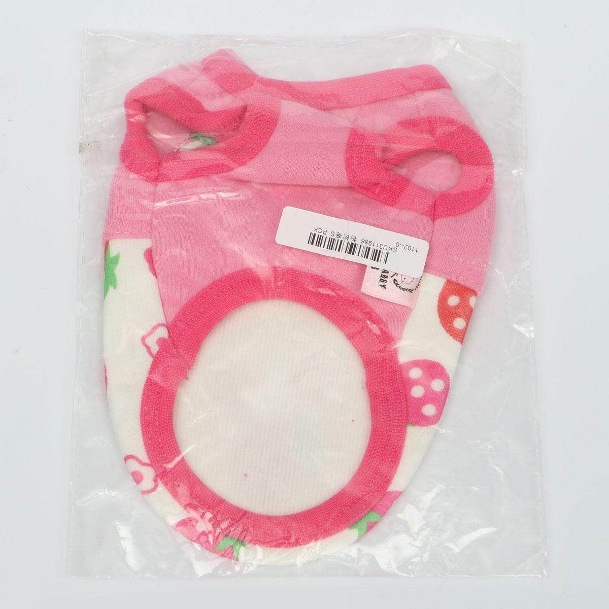 Pet Small Dog Puppy Cat Apparel Winter Coat Jacket Clothes T-shirt Costumes Pink Raspberry S