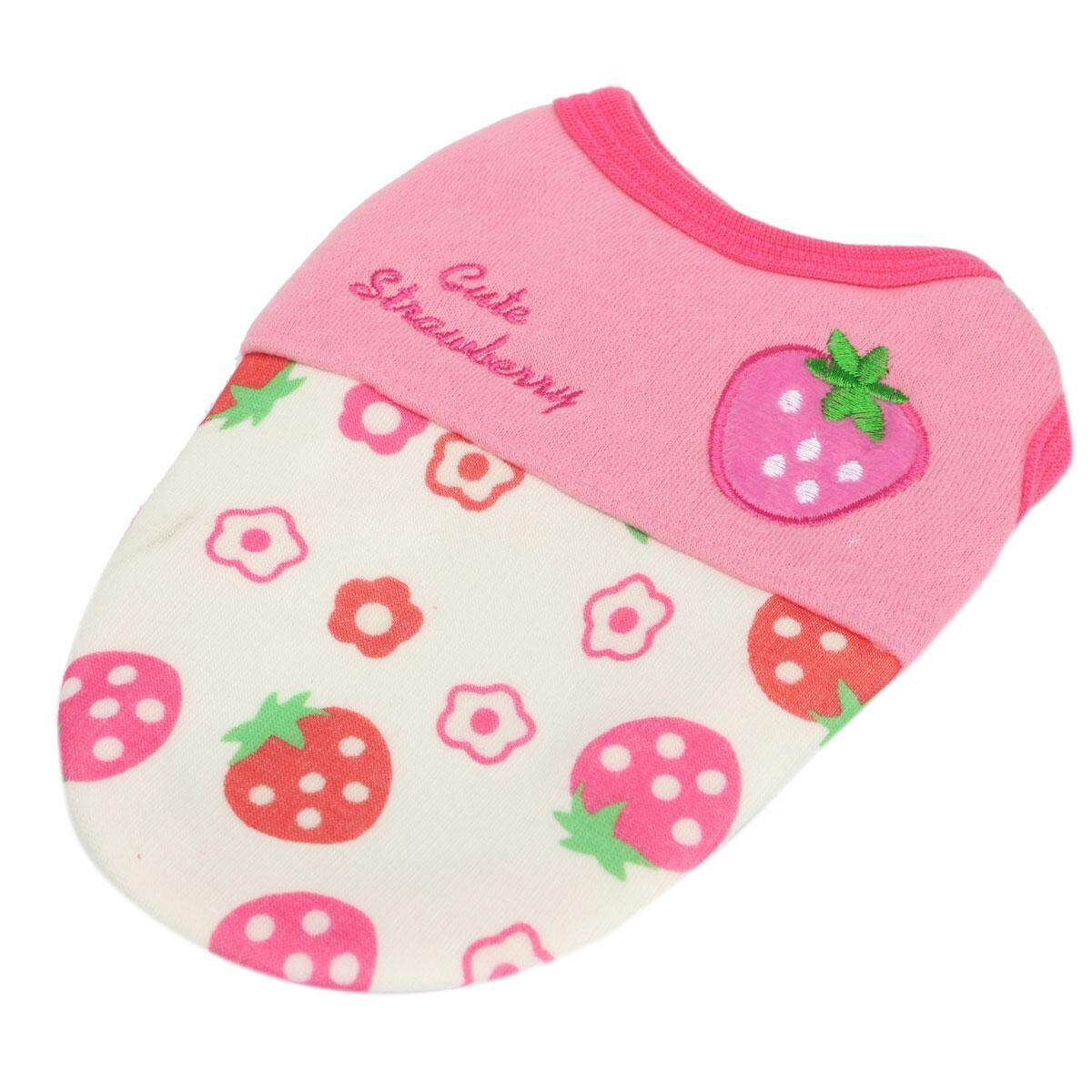 Pet Small Dog Puppy Cat Apparel Winter Coat Jacket Clothes T-shirt Costumes Pink Raspberry S
