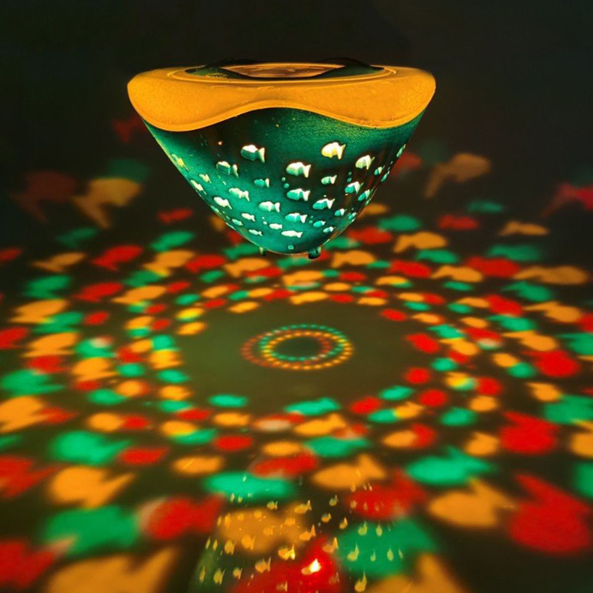 Fish Pattern Floating Pool Lights 4 Colors Changing