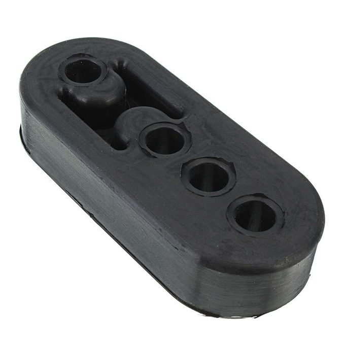 4Pcs 4 Holes Auto Car Rubber Exhaust Tail Pipe Mount-Red