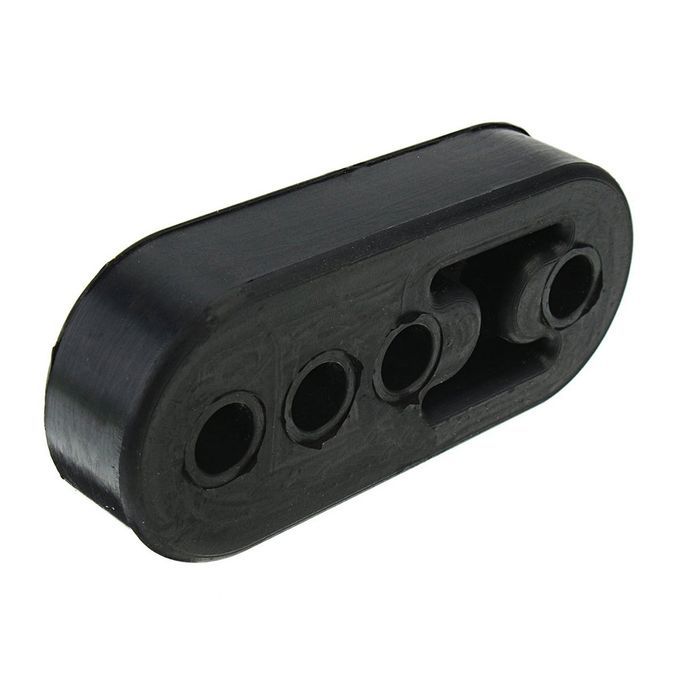 4Pcs 4 Holes Auto Car Rubber Exhaust Tail Pipe Mount-Red