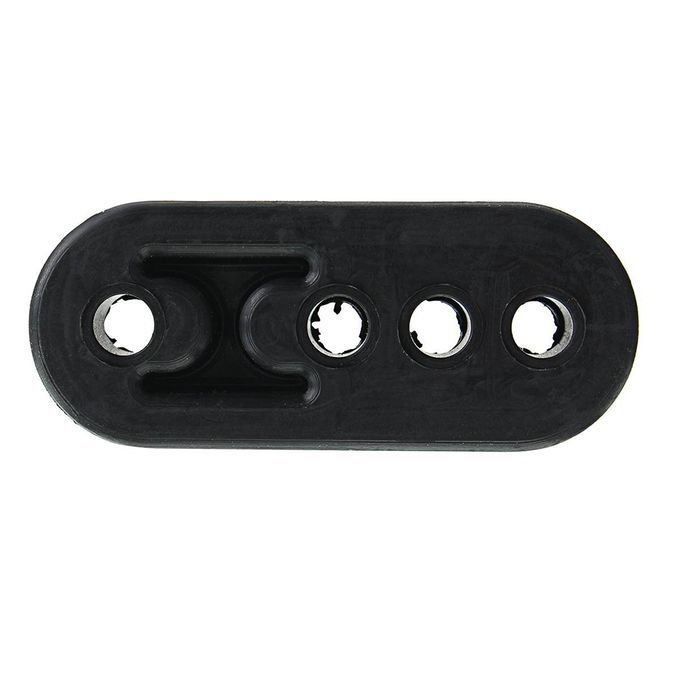 4Pcs 4 Holes Auto Car Rubber Exhaust Tail Pipe Mount-Red
