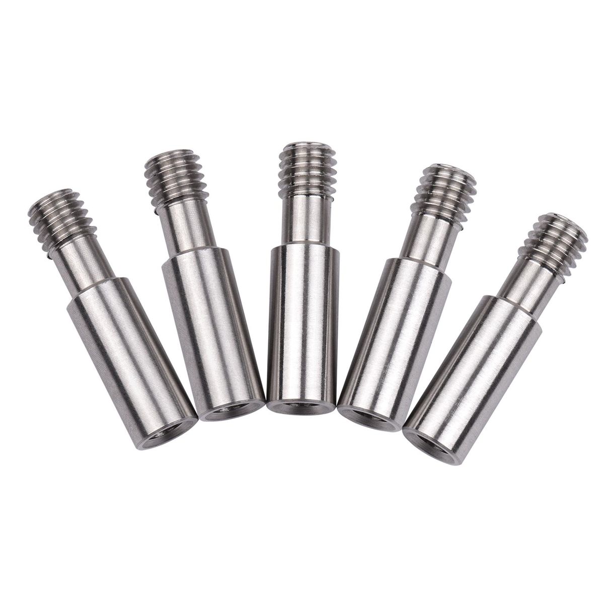 5pcs All-Metal Heatbreak Throat MK8 Extruder Throat Tube M6 Screw 26mm Length Compatible with CR-10/Ender Series 3D Printer Hotend