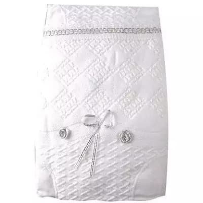 Aardvark Baby Shawl - White