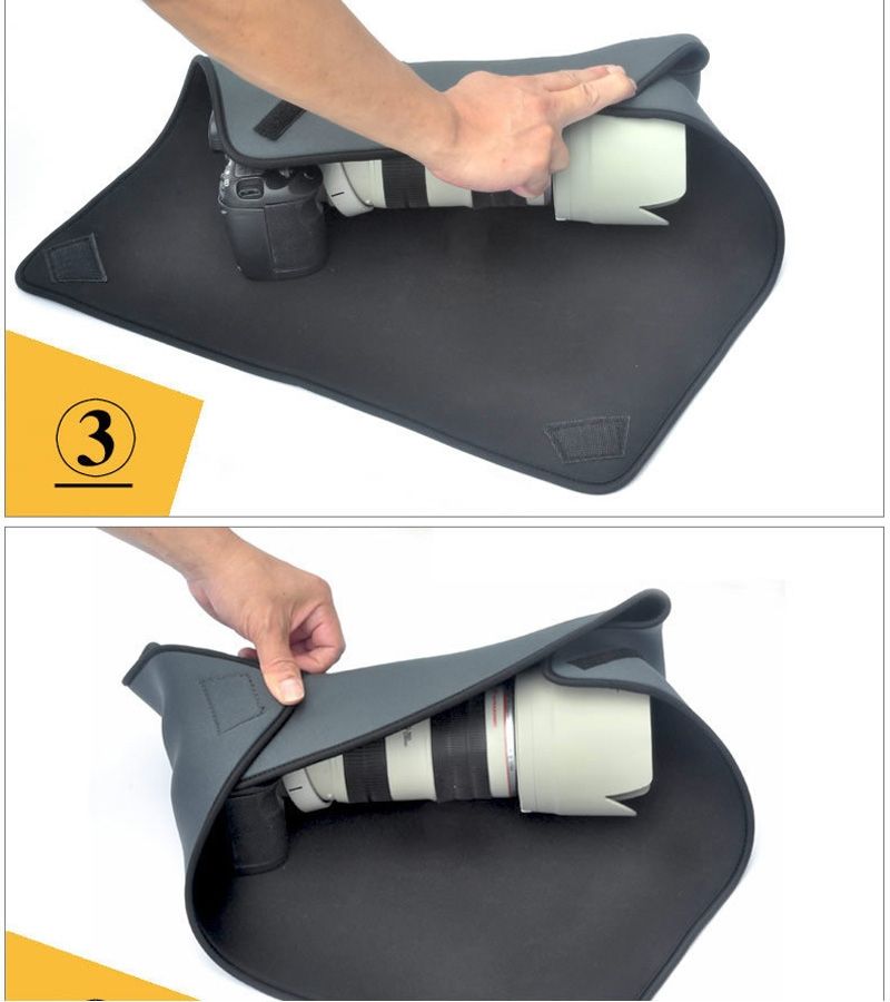 Shockproof Neoprene Bag Magic Wrap Blanket For Canon / Nikon / Sony Camera Lens, Size: 25 X 25cm