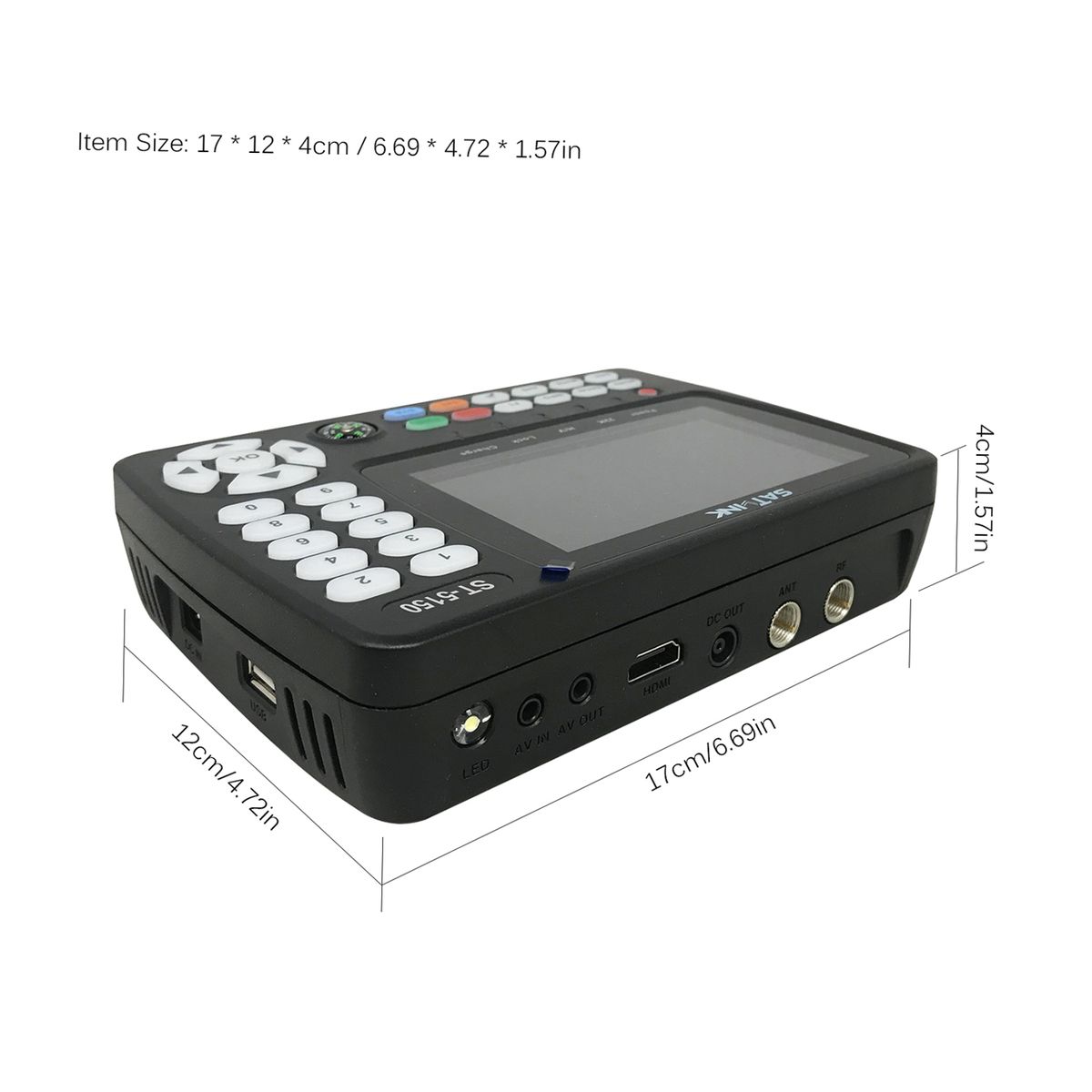 4.3" ST-5150DVB-S2/T2/C COMBO HD Satellite TV Signal Finder