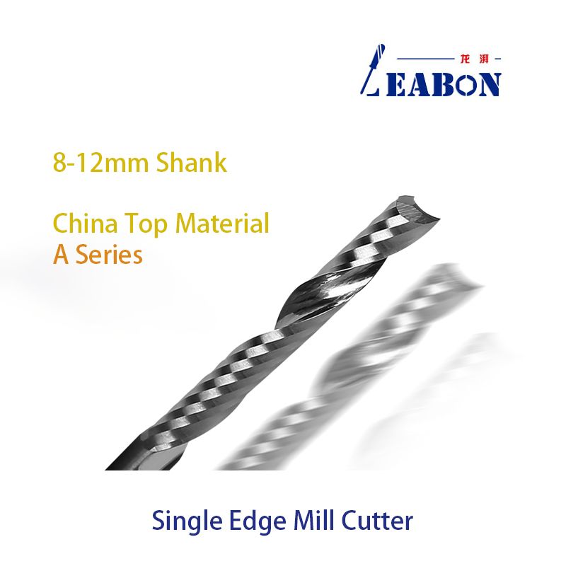 8mm 10mm 12mm Shk 1 Flute Spiral Mill Cutter China