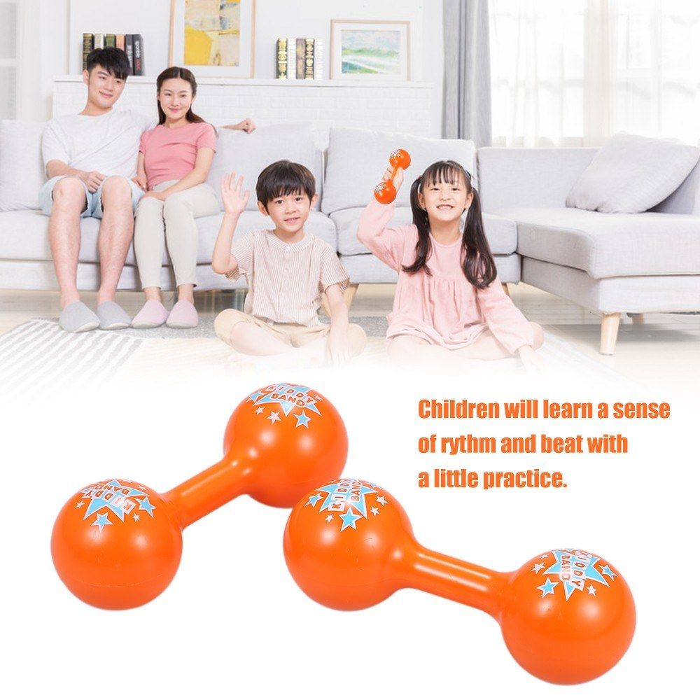 2PCS Maracas Baby Child Musical Instrument Rattle Shaker