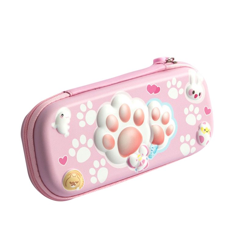 3D Girls Pencil Case Cute Stationery Box EVA Pencil Box Cartoon Animal Pen Case Children School Supplies Storage Box D