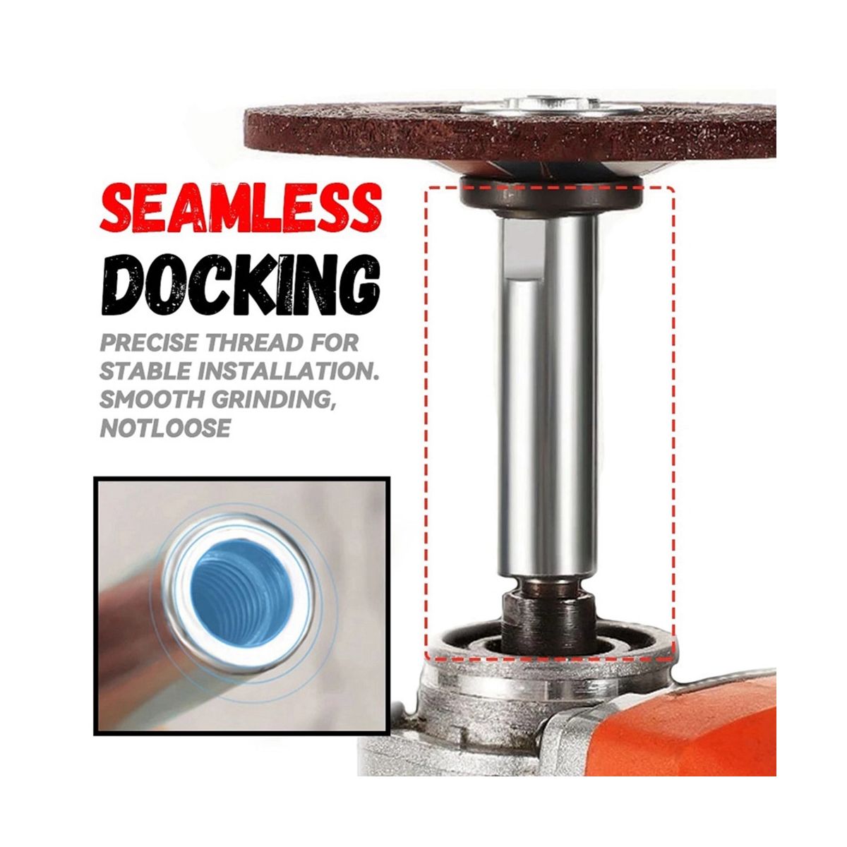 Angle Grinder Extension Shaft Joint M10 Refitted Grinding Tool is Used for Grinding Connection of Polishing Machine Pad.