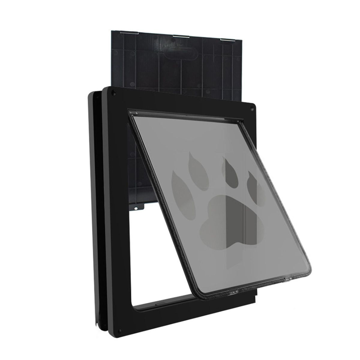 Large Dog Door 12 X 15 Inches With Baffle Dog Flap Door For Wall Black