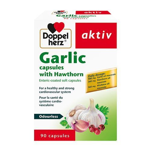 Doppelherzaktiv  GarlicCapsules With Hawthorn Cardiovascular