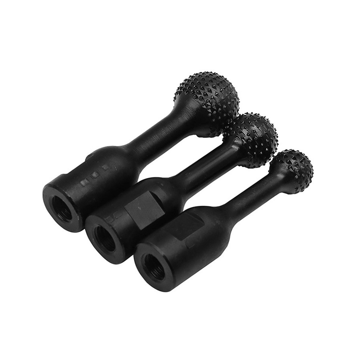3Pcs Angle Grinder Spherical Grinding Head Spherical Wood Groove Grinding Head Wood Groove Polishing Round Drill Bit