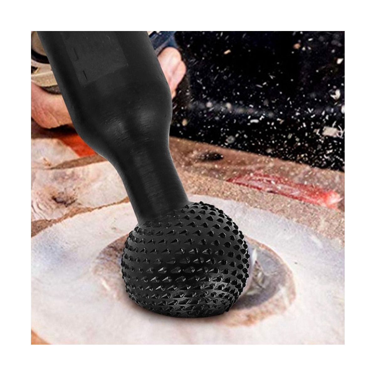 3Pcs Angle Grinder Spherical Grinding Head Spherical Wood Groove Grinding Head Wood Groove Polishing Round Drill Bit