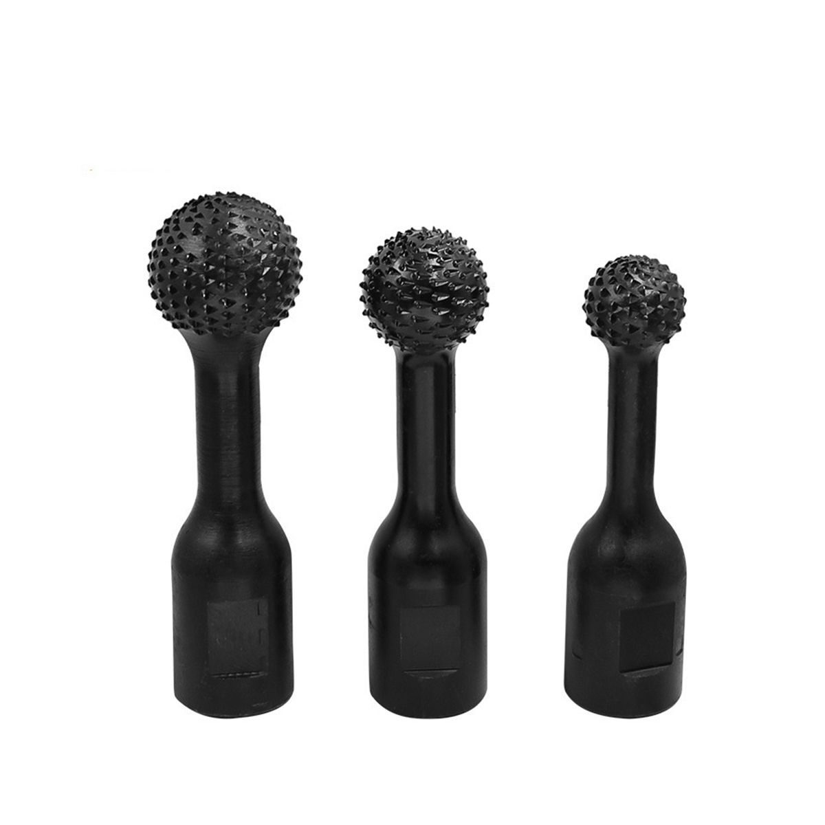 3Pcs Angle Grinder Spherical Grinding Head Spherical Wood Groove Grinding Head Wood Groove Polishing Round Drill Bit