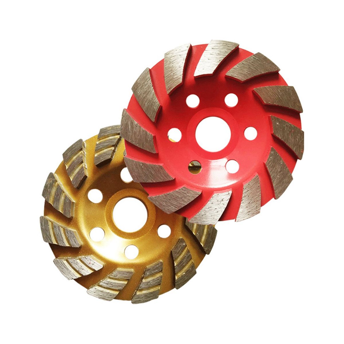 2 Pieces of Diamond Angle Grinder Grinding Disc 100mm Cement Stone Concrete Bowl Grinding Disc Cutting Tool