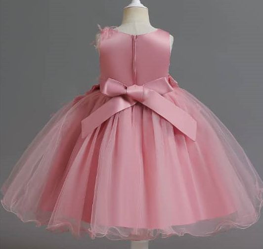 Gradient Flower, Wedding, Party Dress Ball Gown-5-6yrs
