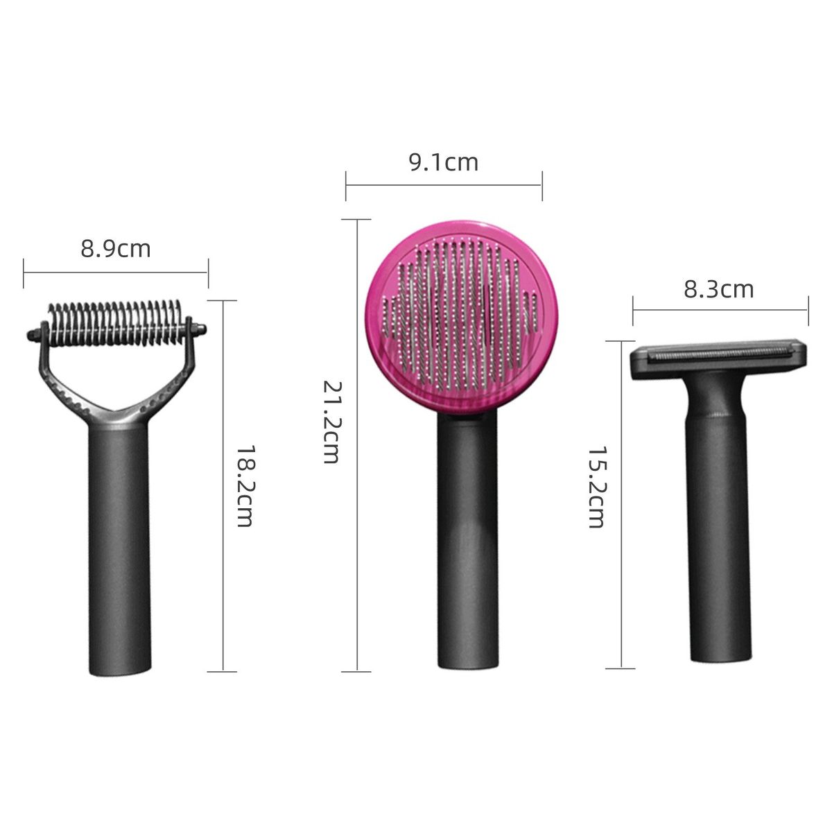 ELS PET Pet Grooming Brush Kits Dogs Brush Set Pet Shedding